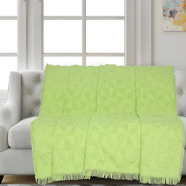 Soft Throw Blanket | Used Both Indoor and Outdoor |Blanket for Living Room, Sofa, Bed & Chair Green