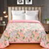 Microfiber 180 GSM All Season AC Blanket / Dohar For Bedroom Doublebed Reversible. Springdale Pink.