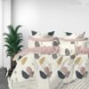Microfiber 180 GSM All Season AC Reversible Double Bed Comforter.Spring Leaves.