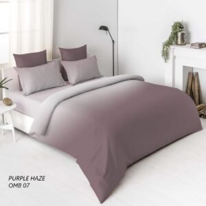 OMBRE 100% Cotton King Size Bedsheet, 300 TC, PURPLE HAZE.