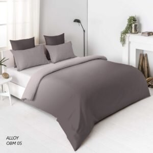 OMBRE 100% Cotton King Size Bedsheet, 300 TC, ALLOY.