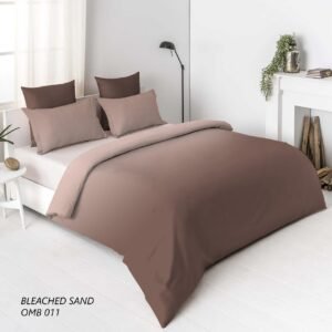 OMBRE 100% Cotton King Size Bedsheet, 300 TC, BLEACHED SAND.